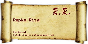 Repka Rita névjegykártya