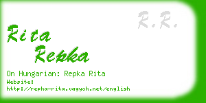 rita repka business card